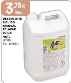 Intermarché Apta - detergente liquido manual p/lavar loica promoção