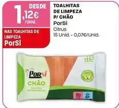 Intermarché Porsi - toalhitas de limpeza p/chão promoção