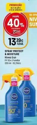 Intermarché Nivea sun - spray protect & moisture promoção