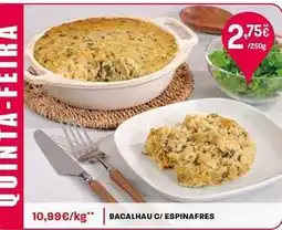Intermarché Bacalhau c/ espinafres promoção