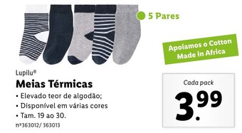 Lupilu Meias Térmicas 19 ao 30
