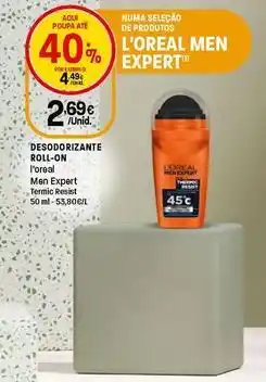 Intermarché L'oréal - desodorizante roll-on promoção