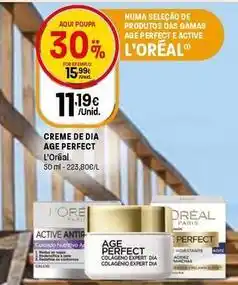 Intermarché L'oréal - creme de dia age perfect promoção