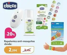 Prénatal Chicco - repelentes anti-mosquitos promoção