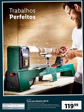 Parkside Torno para Madeira 400W