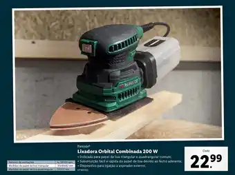 Lidl Parkside Lixadora Orbital Combinada 200W promoção