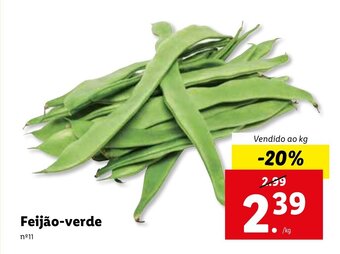 Lidl Feijão-verde promoção