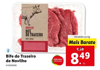Lidl Bife do Traseiro de Novilho promoção
