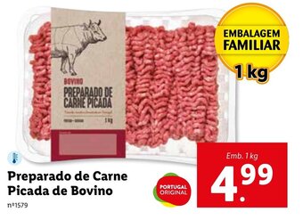 Preparado de Carne Picada de Bovino 1kg