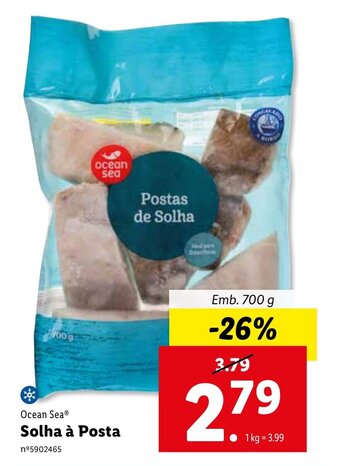 Lidl Ocean Sea Solha à Posta 700g promoção