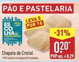 ALDI Chapata de Cristal promoção