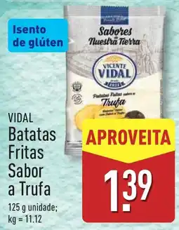 ALDI VIDAL Batatas Fritas Sabor a Trufa promoção