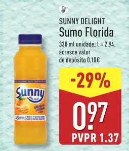 ALDI SUNNY DELIGHT Sumo Florida promoção
