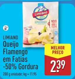 ALDI LIMIANO Queijo Flamengo em Fatias -50% Gordura promoção