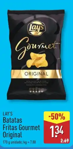 ALDI LAY'S Batatas Fritas Gourmet Original promoção
