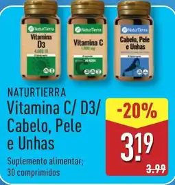 ALDI NATURTIERRA Vitamina C/D3/ Cabelo, Pele e Unhas promoção