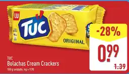 ALDI TUC Bolachas Cream Crackers promoção