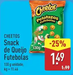 ALDI CHEETOS Snack de Queijo Futebolas promoção