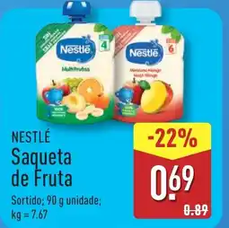 ALDI NESTLÉ Saqueta de Fruta promoção