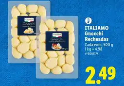 Lidl ITALIAMO Gnocchi Recheados promoção