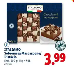 Lidl ITALIAMO Sobremesa Mascarpone/ Pistácio promoção
