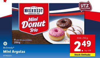 Lidl McEnnedy Mini Argolas 250g promoção