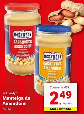 McEnnedy Manteiga de Amendoim 454g