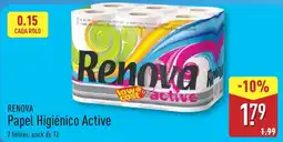 ALDI RENOVA Papel Higiénico Active promoção