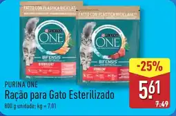 ALDI PURINA ONE Ração para Gato Esterilizado promoção
