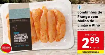 Lidl Lombinhos de Grango com Molho de Limão e Alho 400g promoção
