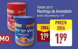 ALDI TRADER JOE'S Manteiga de Amendoim promoção