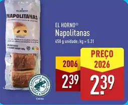 ALDI EL HORNO Napolitanas promoção