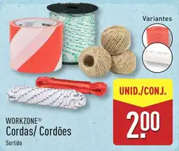ALDI WORKZONE Cordas/ Cordões promoção