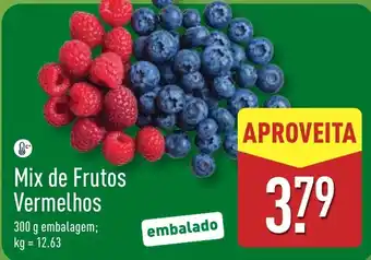 ALDI Mix de Frutos Vermelhos promoção