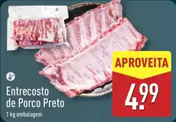 ALDI Entrecosto de Porco Preto promoção