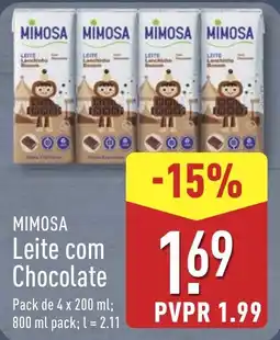 ALDI MIMOSA Leite com Chocolate promoção