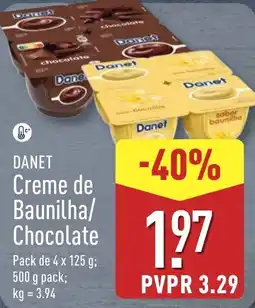 ALDI DANET Creme de Baunilha/ Chocolate promoção