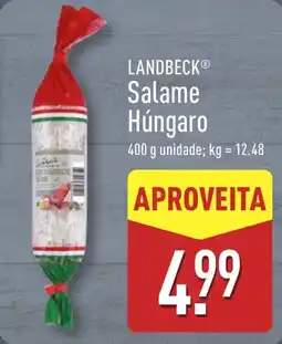 ALDI LANDBECK Salame Húngaro promoção