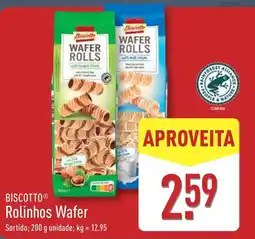 ALDI BISCOTTO Rolinhos Wafer promoção