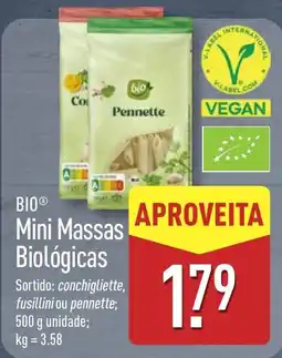 ALDI BIO Mini Massas Biológicas promoção