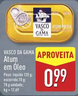 ALDI VASCO DA GAMA Atum em Óleo promoção