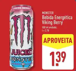 ALDI MONSTER Bebida Energética Viking Berry promoção