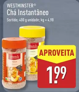 ALDI WESTMINSTER Chá Instantâneo promoção