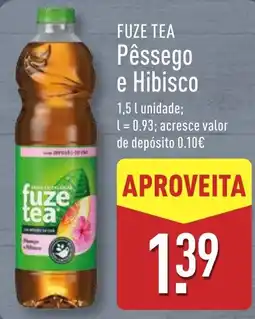 ALDI FUZE TEA Pêssego e Hibisco promoção