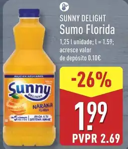ALDI SUNNY DELIGHT Sumo Florida promoção