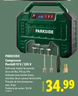 Lidl PARKSIDE Compressor promoção