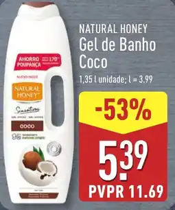 ALDI NATURAL HONEY Gel de Banho Coco promoção
