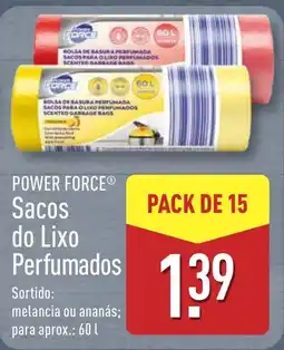 ALDI POWER FORCE Sacos do Lixo Perfumados promoção
