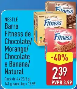 ALDI NESTLÉ Barra Fitness de Chocolate/ Morango/ Chocolate e Banana/ Natural promoção