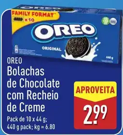 ALDI OREO Bolachas de Chocolate com Recheio de Creme promoção